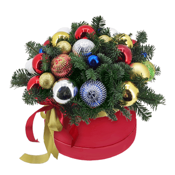 Neujahrskomposition in einer Box