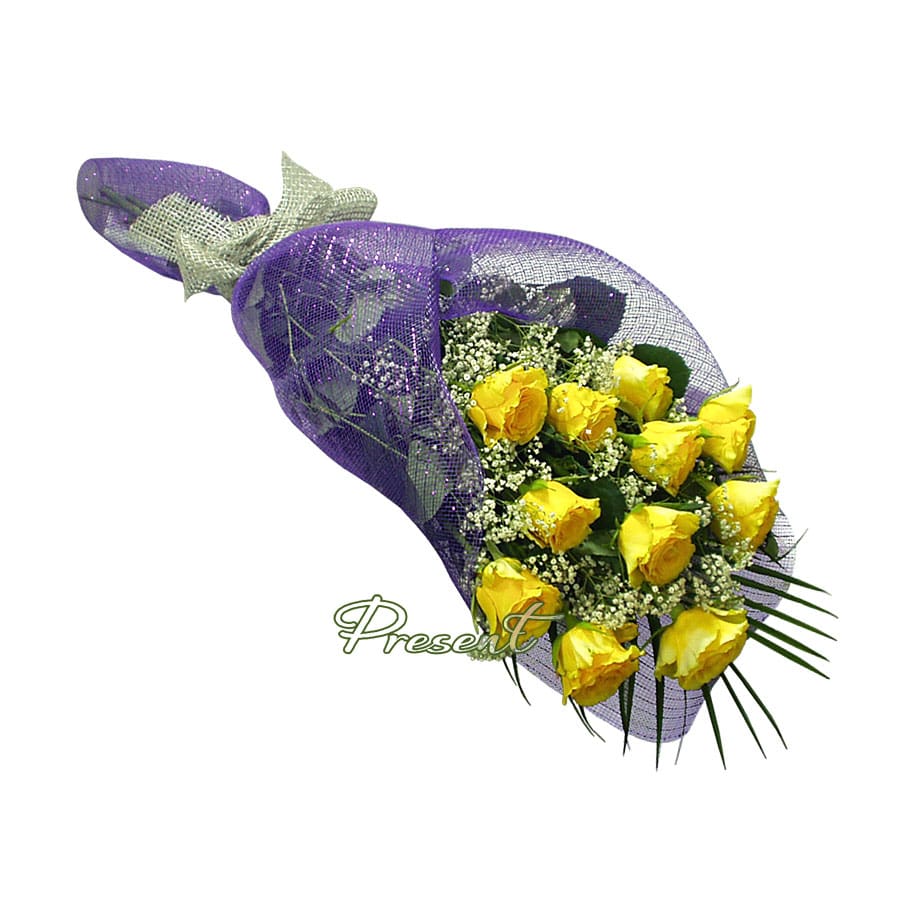 Bouquet of yellow roses (60 cm.)