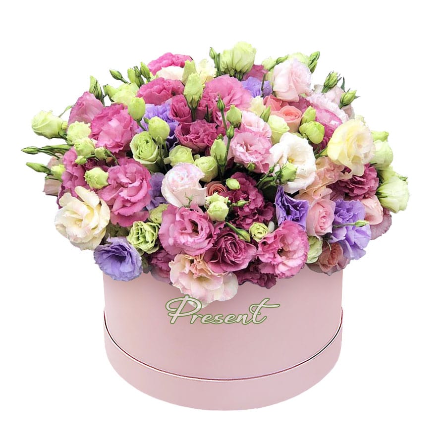 Lisianthus in einer Box