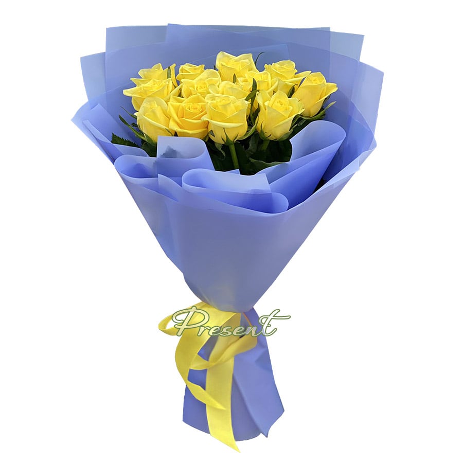 Bouquet of yellow roses (60 cm.)