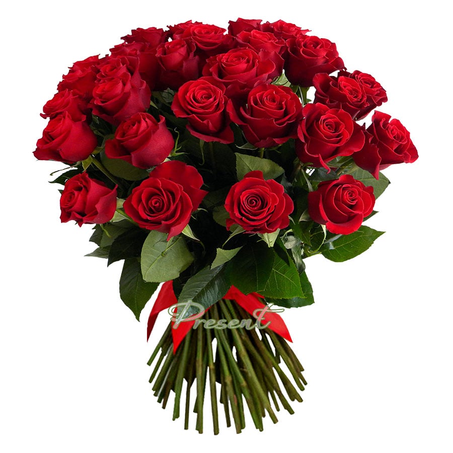 Букет из красных роз (50 см.)